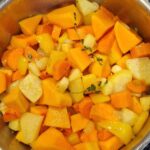 saute vegetables for Homemade Pumpkin Soup